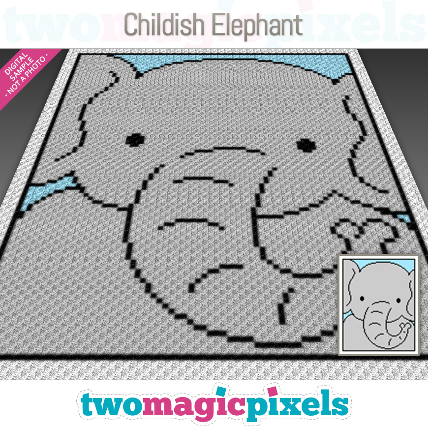 Childish Elephant by Two Magic Pixels