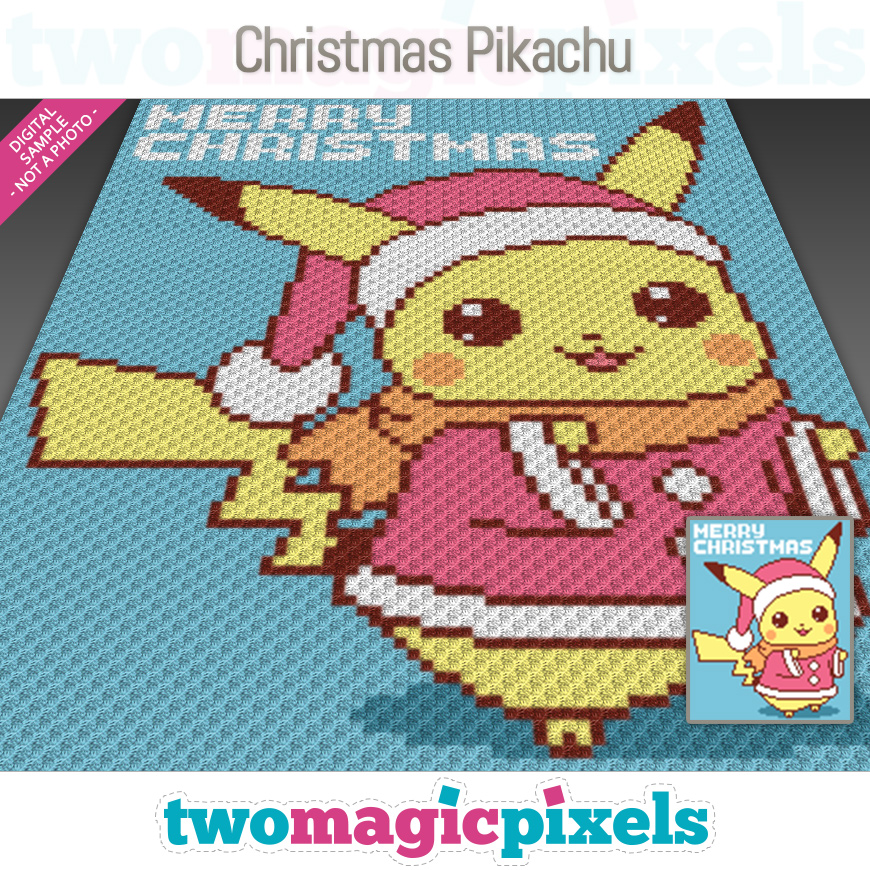Christmas Pikachu by Two Magic Pixels
