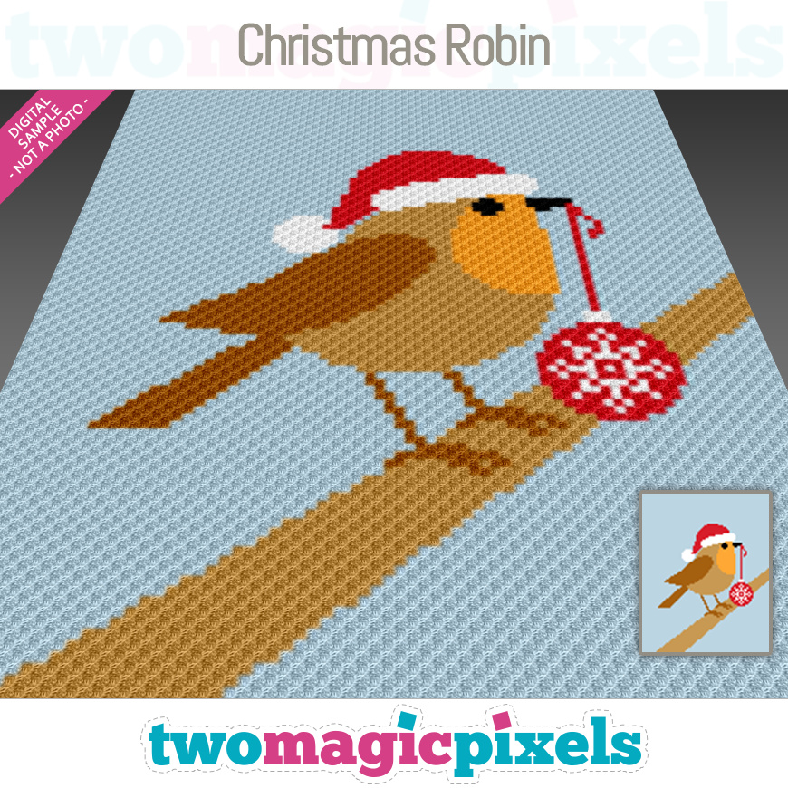 Christmas Robin by Two Magic Pixels