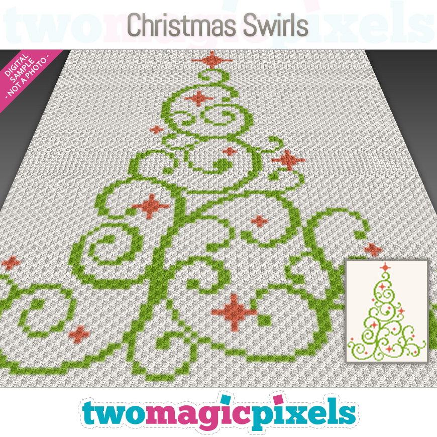 Christmas Swirls by Two Magic Pixels