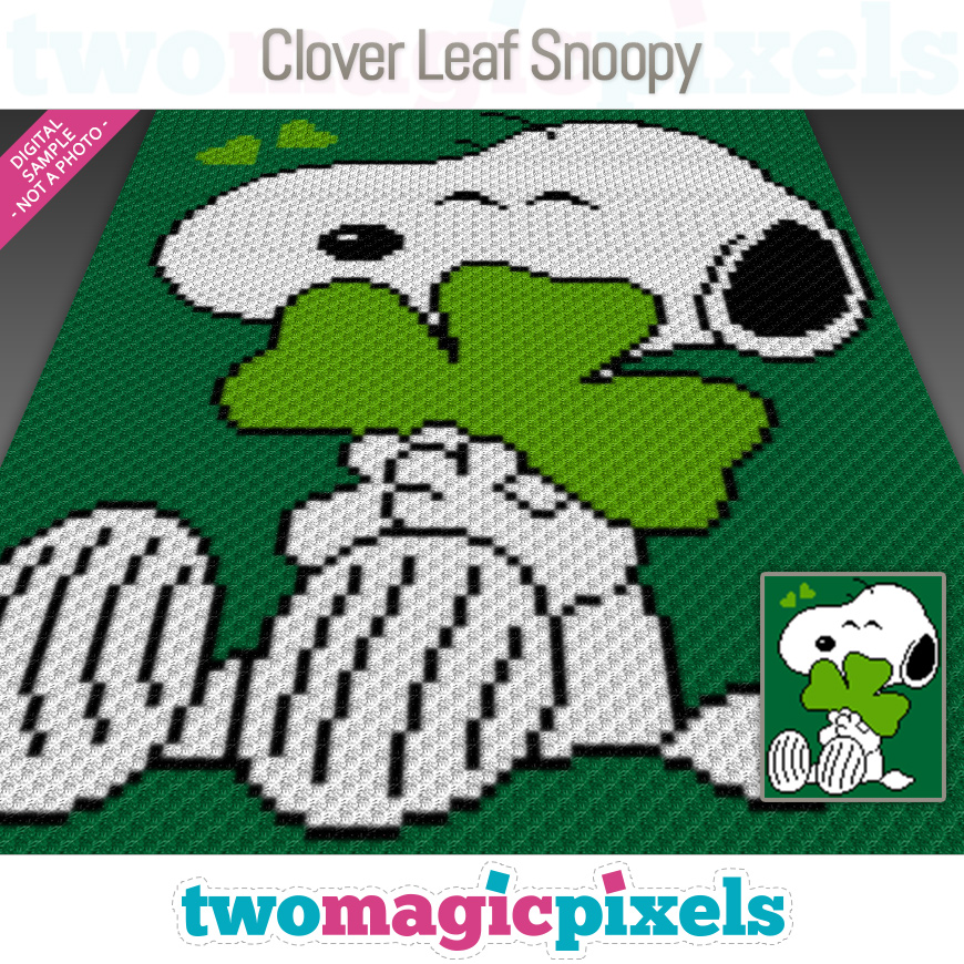Clover Leaf Snoopy by Two Magic Pixels