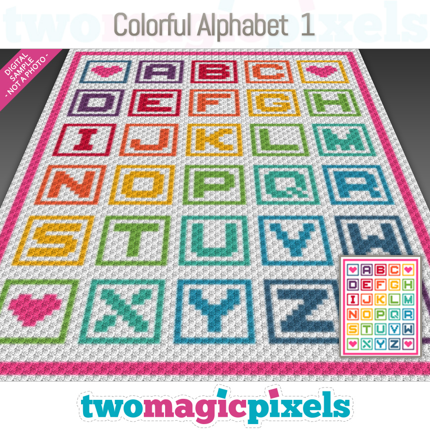 Colorful Alphabet 1 by Two Magic Pixels