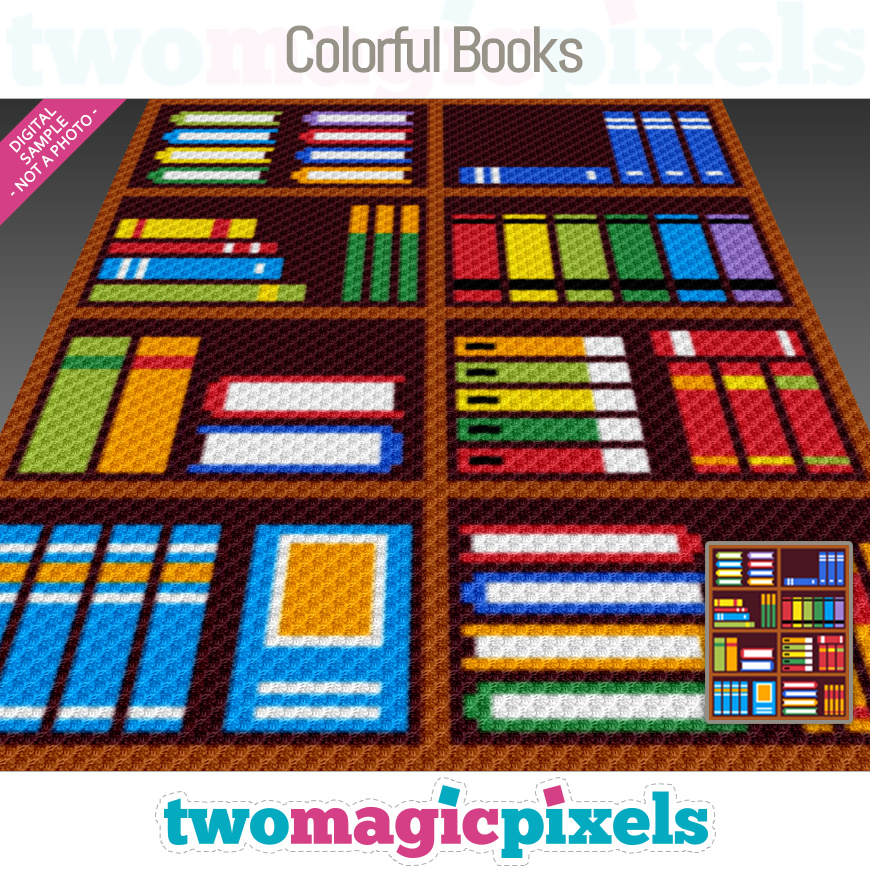 Colorful Books by Two Magic Pixels