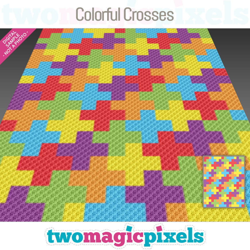 Colorful Crosses by Two Magic Pixels