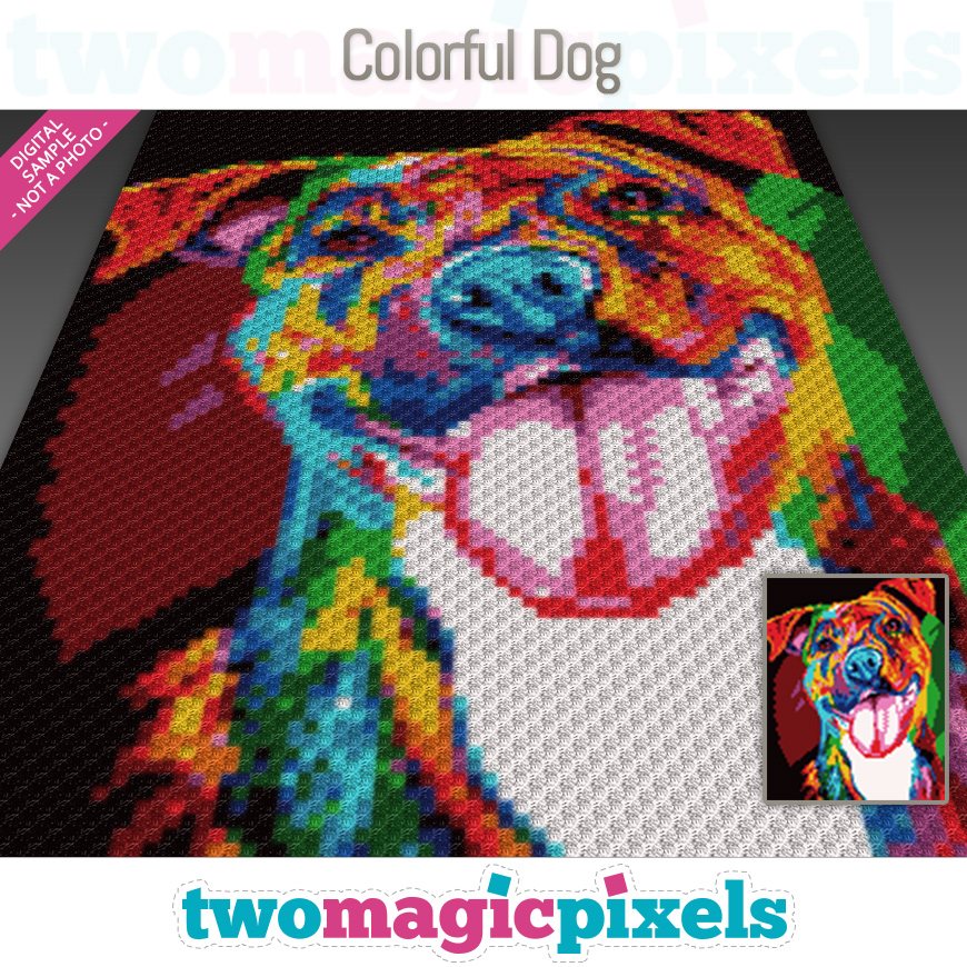 Colorful Dog by Two Magic Pixels