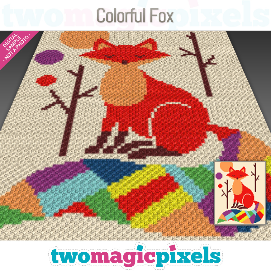 Colorful Fox by Two Magic Pixels