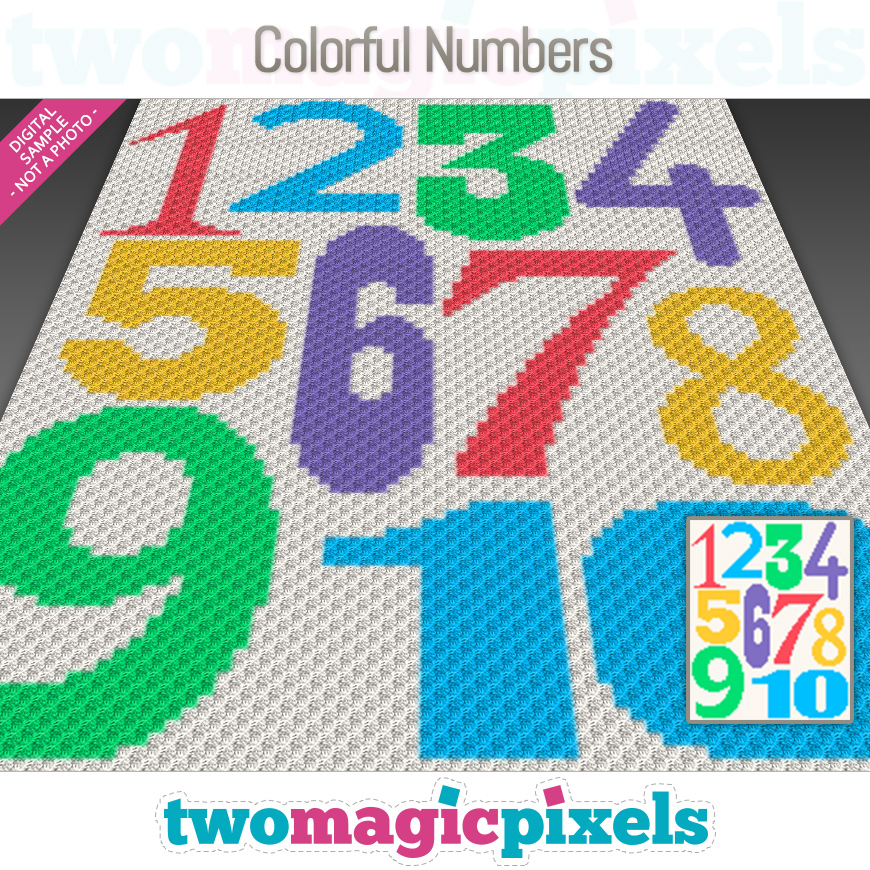 Colorful Numbers by Two Magic Pixels