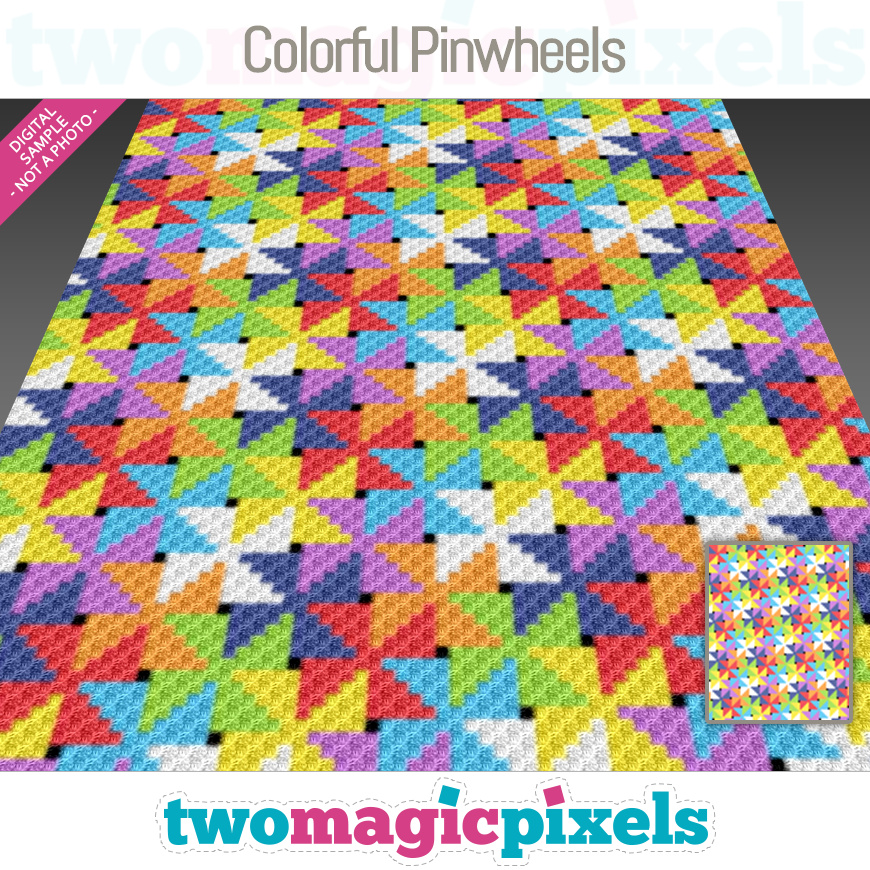 Colorful Pinwheels by Two Magic Pixels