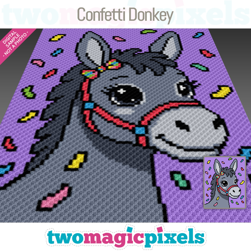 Confetti Donkey by Two Magic Pixels