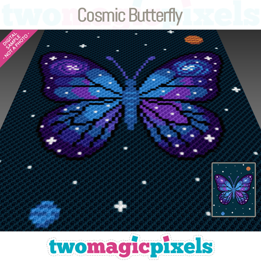 Cosmic Butterfly by Two Magic Pixels