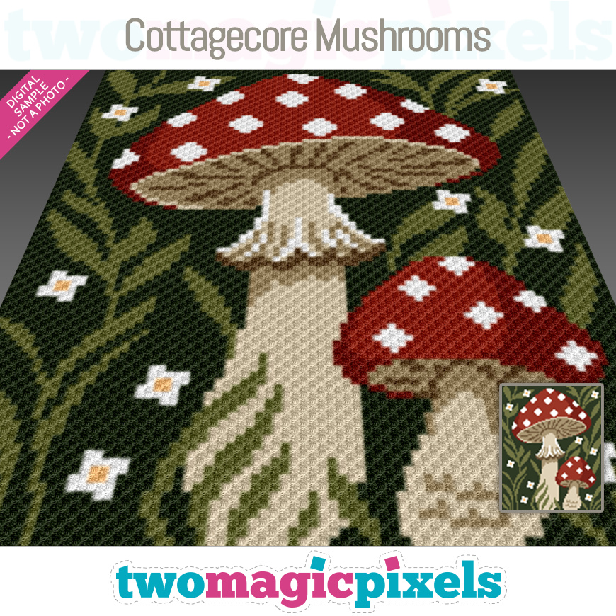Cottagecore Mushrooms by Two Magic Pixels