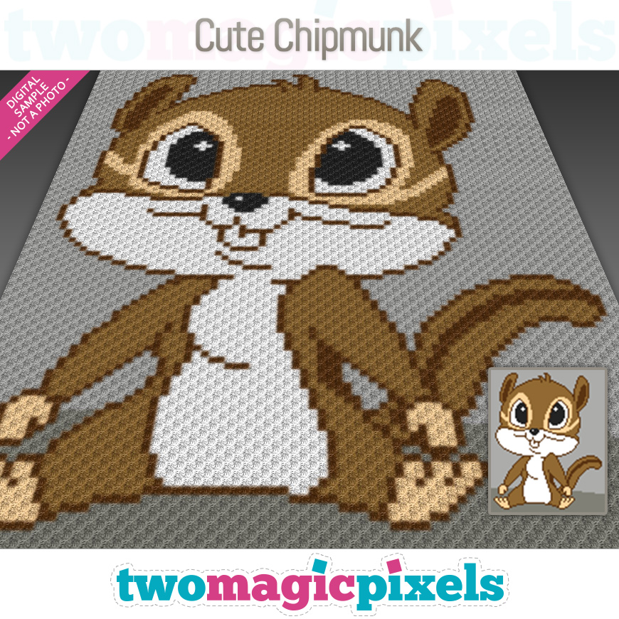 Cute Chipmunk by Two Magic Pixels