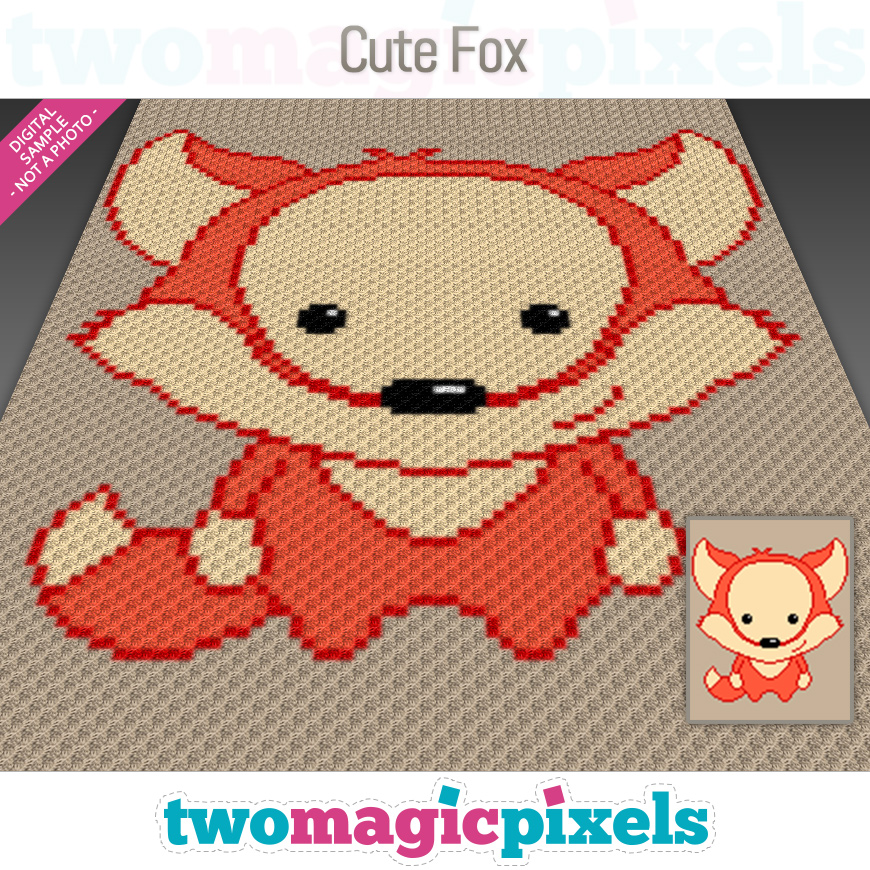 Cute Fox by Two Magic Pixels