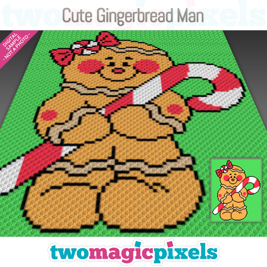 Cute Gingerbread Man by Two Magic Pixels