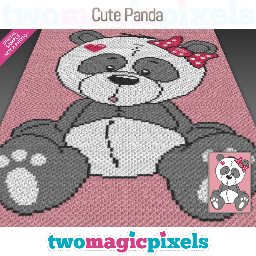 Cute Panda by Two Magic Pixels