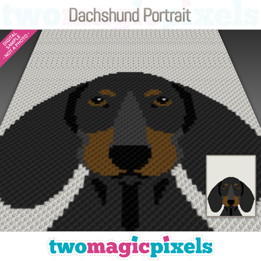 Dachshund Portrait by Two Magic Pixels