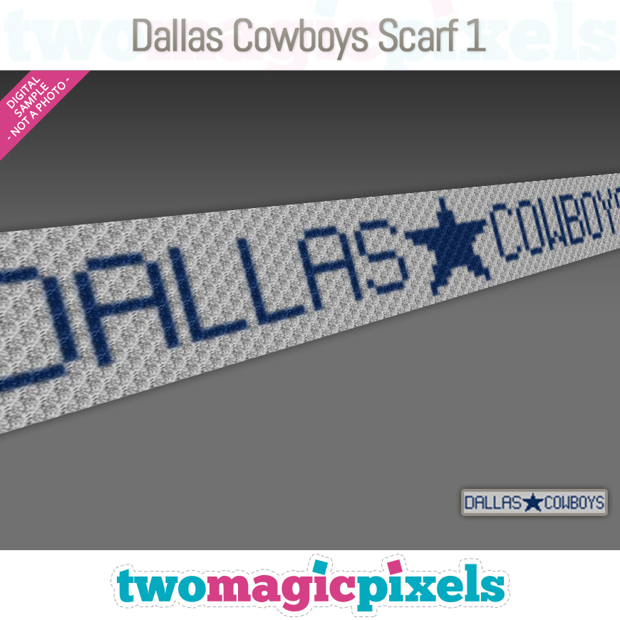Dallas Cowboys Scarf 1 by Two Magic Pixels Dallas Cowboys Scarf 1 by Two Magic Pixels