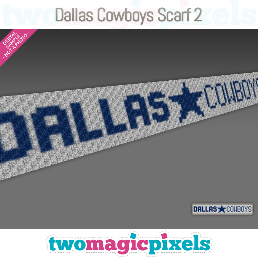 Dallas Cowboys Scarf 2 by Two Magic Pixels