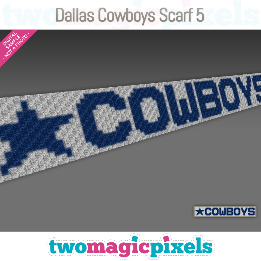 Dallas Cowboys Scarf 5 by Two Magic Pixels