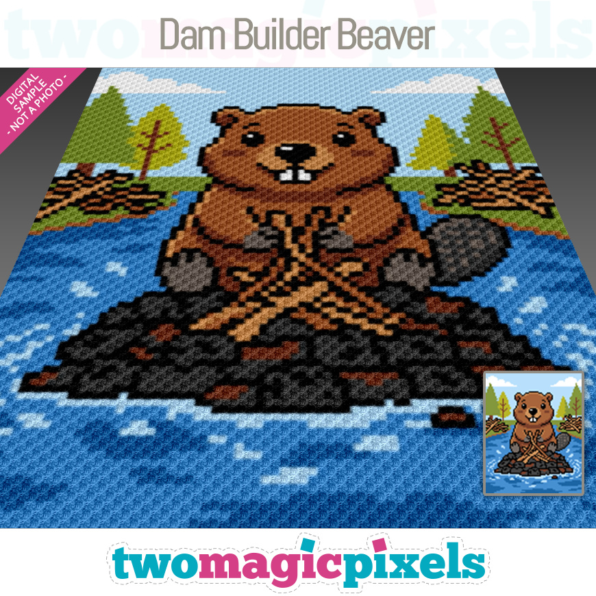 Dam Builder Beaver by Two Magic Pixels