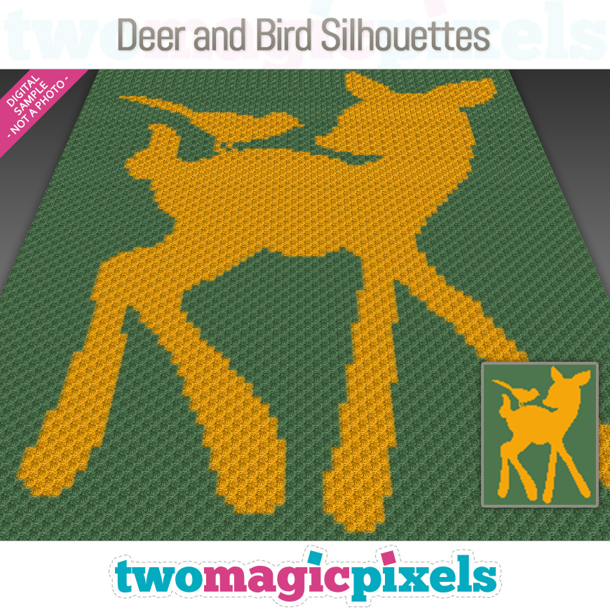 Deer and Bird Silhouettes by Two Magic Pixels Deer and Bird Silhouettes by Two Magic Pixels