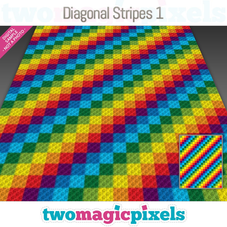 Diagonal Stripes 1 by Two Magic Pixels