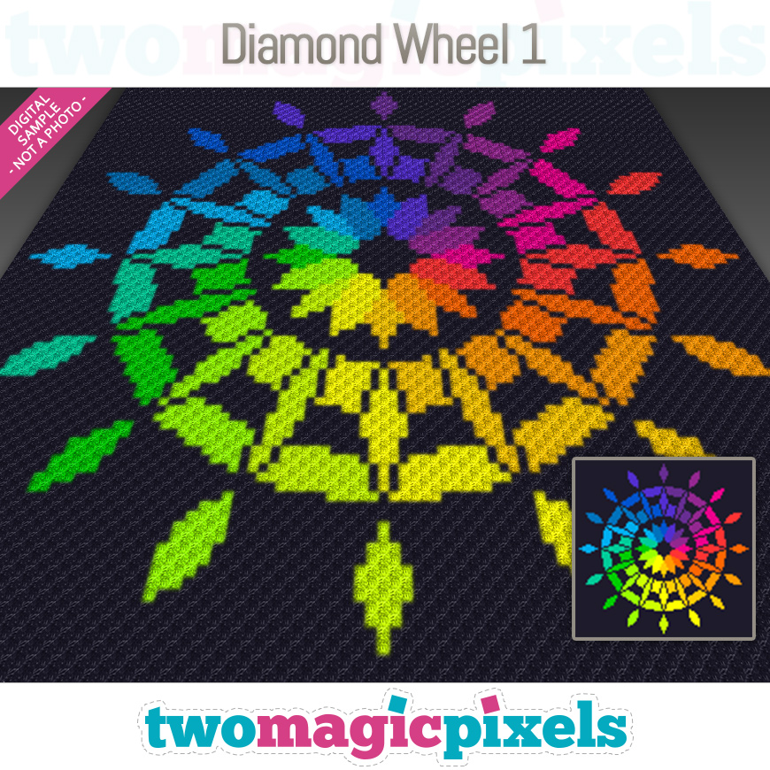 Diamond Wheel 1 by Two Magic Pixels