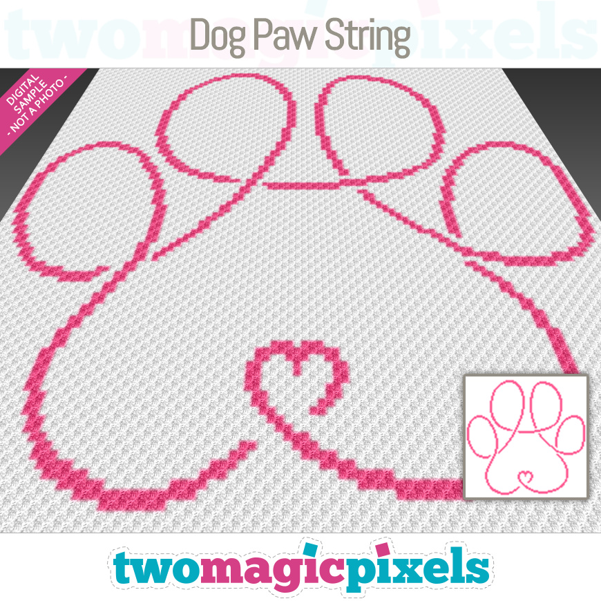 Dog Paw String by Two Magic Pixels