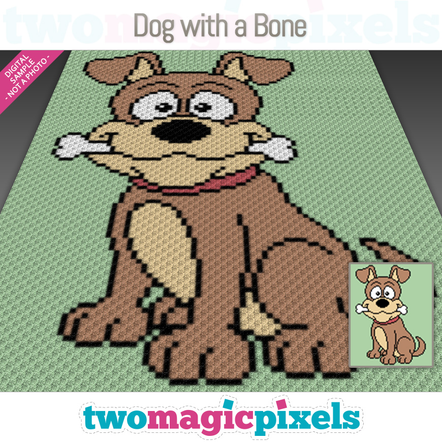 Dog with a Bone by Two Magic Pixels