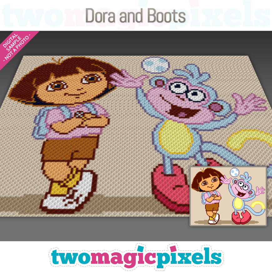 Dora and Boots by Two Magic Pixels