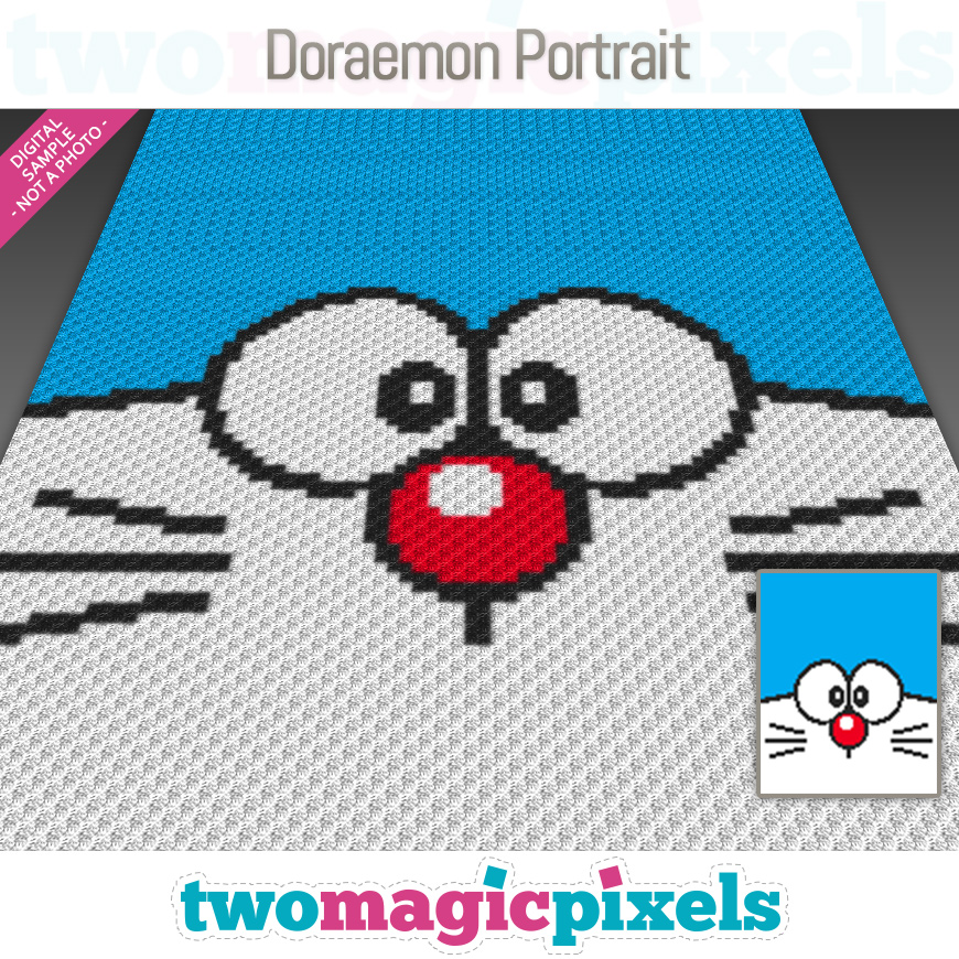 Doraemon Portrait by Two Magic Pixels