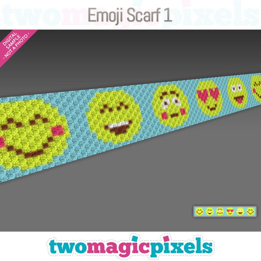 Emoji Scarf 1 by Two Magic Pixels