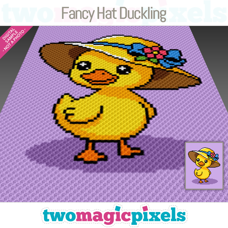 Fancy Hat Duckling by Two Magic Pixels