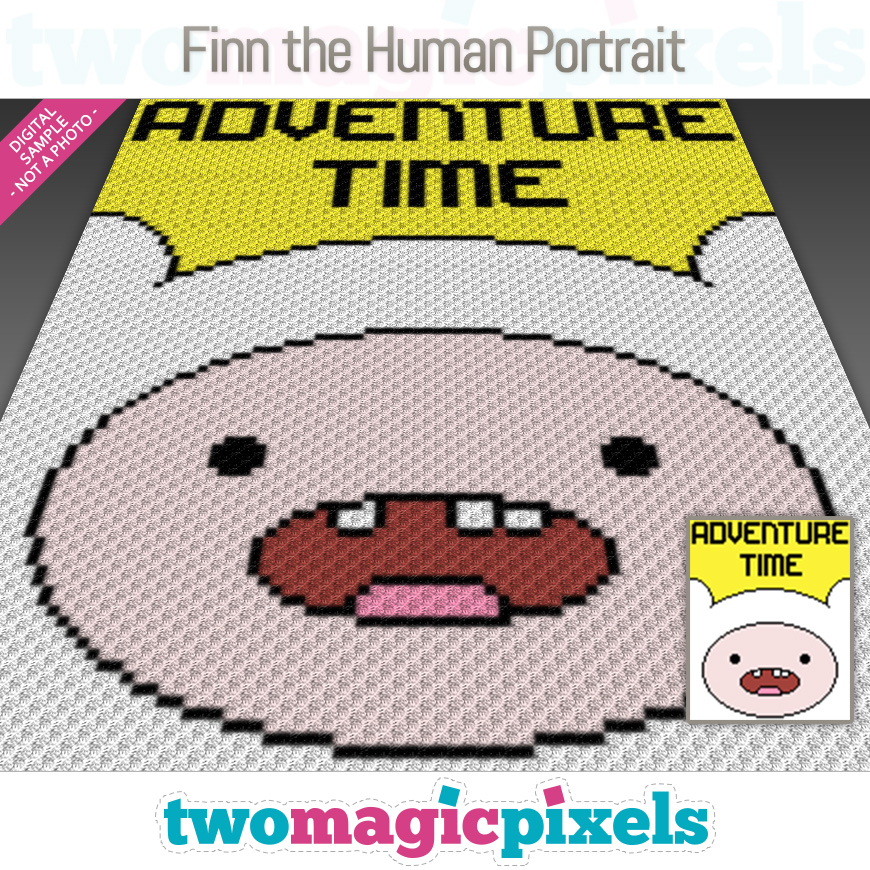 Finn the Human Portrait by Two Magic Pixels