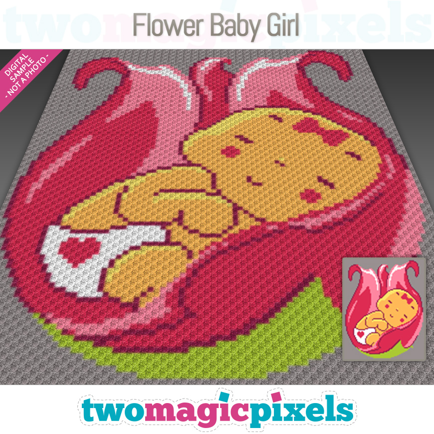 Flower Baby Girl by Two Magic Pixels