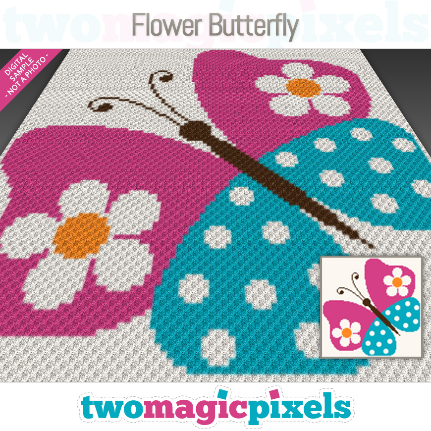Flower Butterfly by Two Magic Pixels