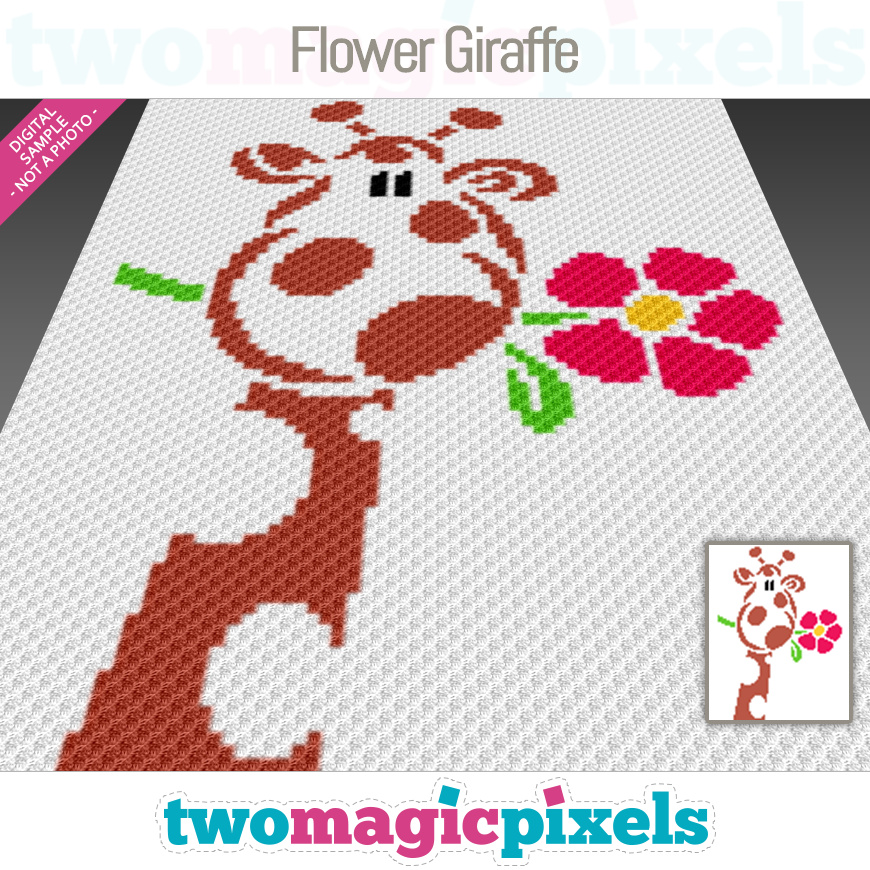 Flower Giraffe by Two Magic Pixels