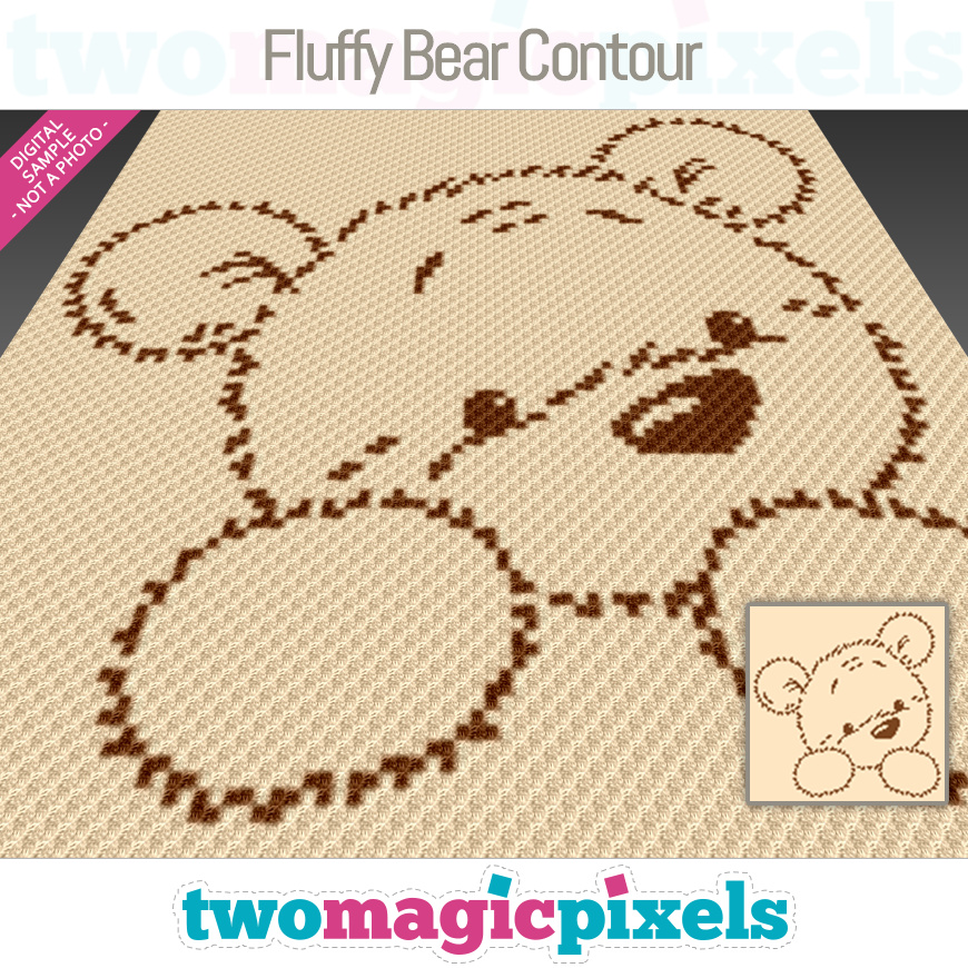 Fluffy Bear Contour by Two Magic Pixels