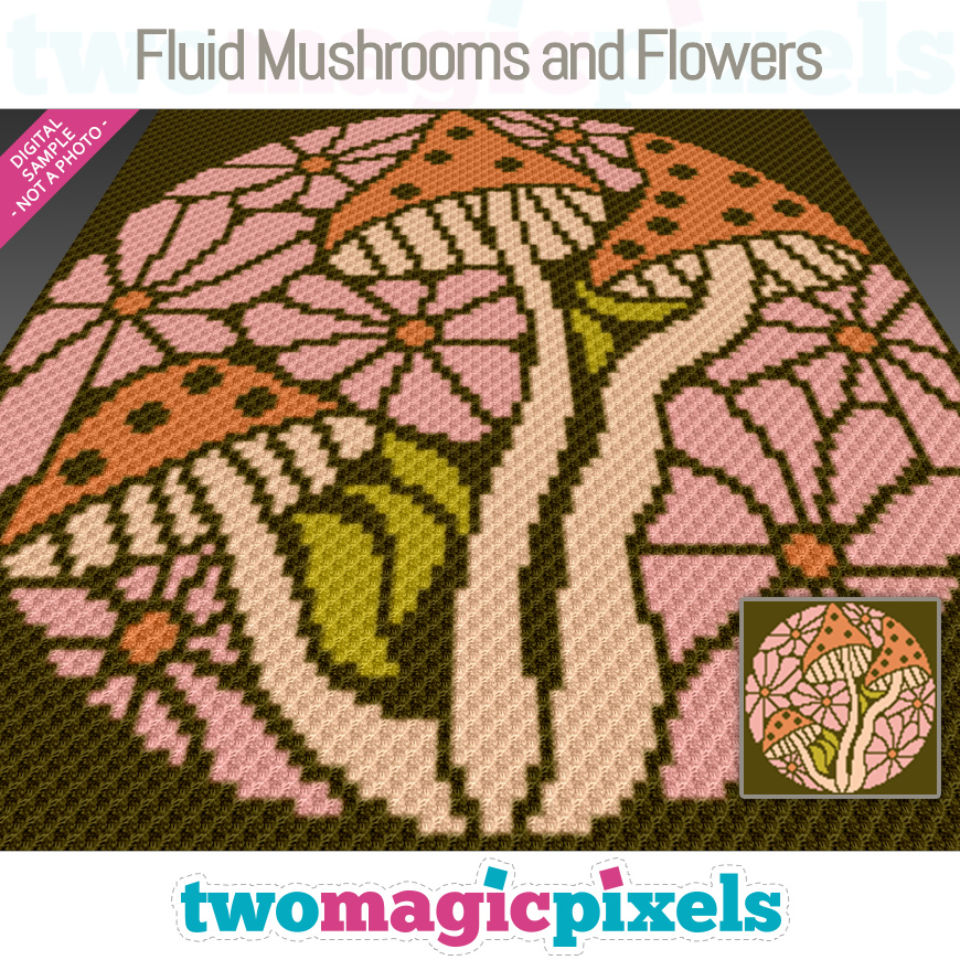 Fluid Mushrooms and Flowers by Two Magic Pixels