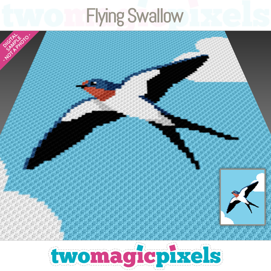 Flying Swallow by Two Magic Pixels