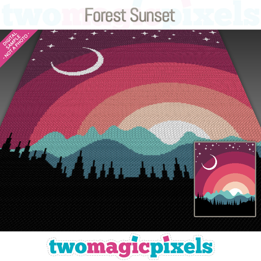 Forest Sunset by Two Magic Pixels
