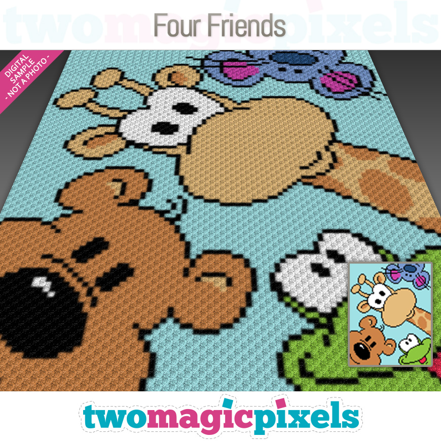 Four Friends by Two Magic Pixels