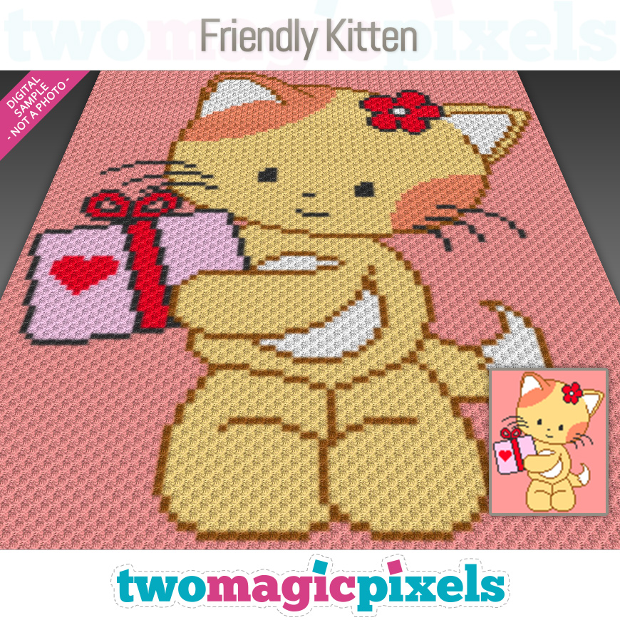 Friendly Kitten by Two Magic Pixels