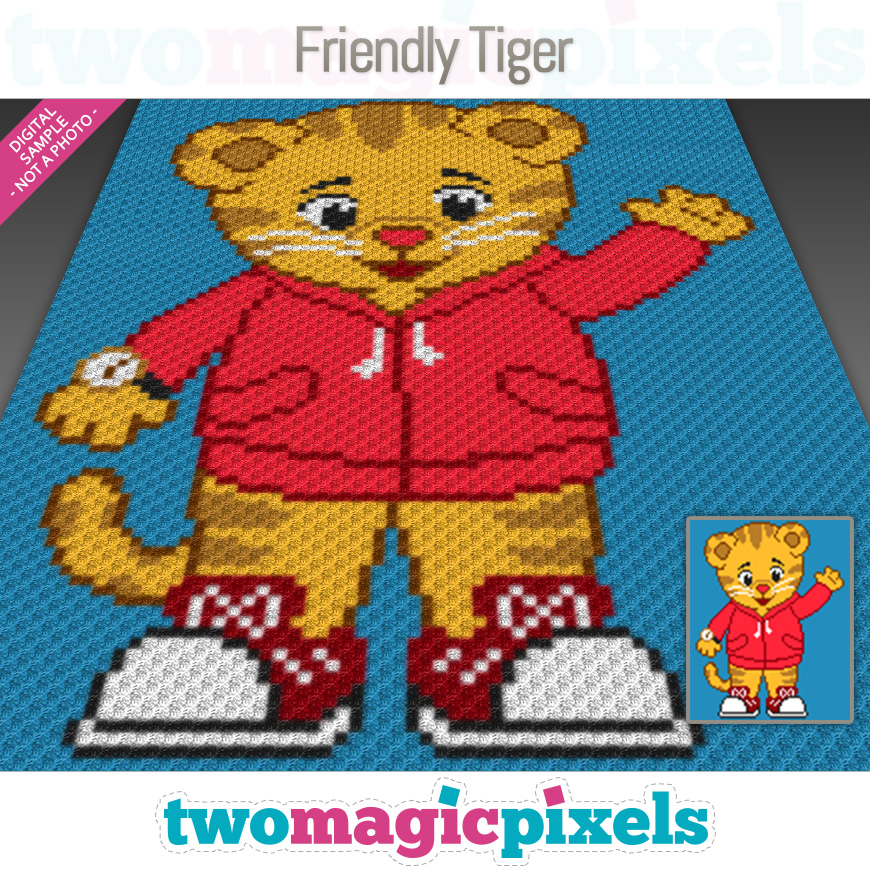 Friendly Tiger by Two Magic Pixels