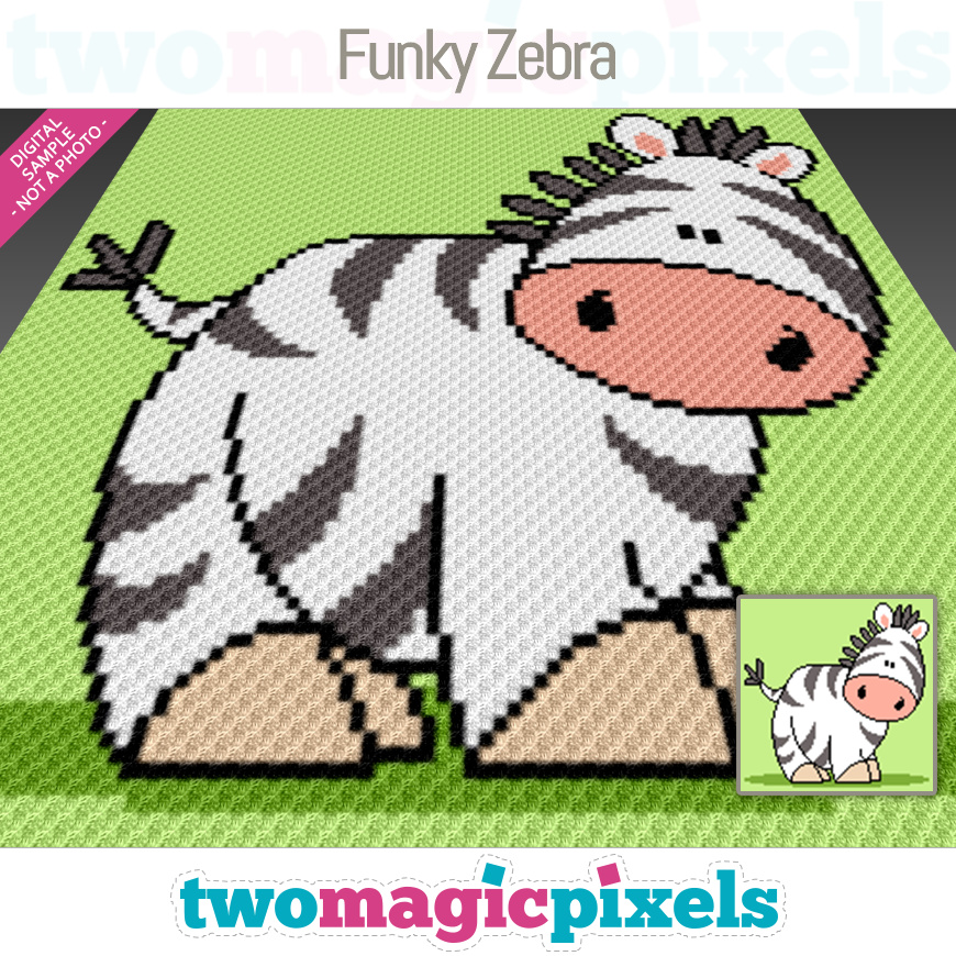 Funky Zebra by Two Magic Pixels