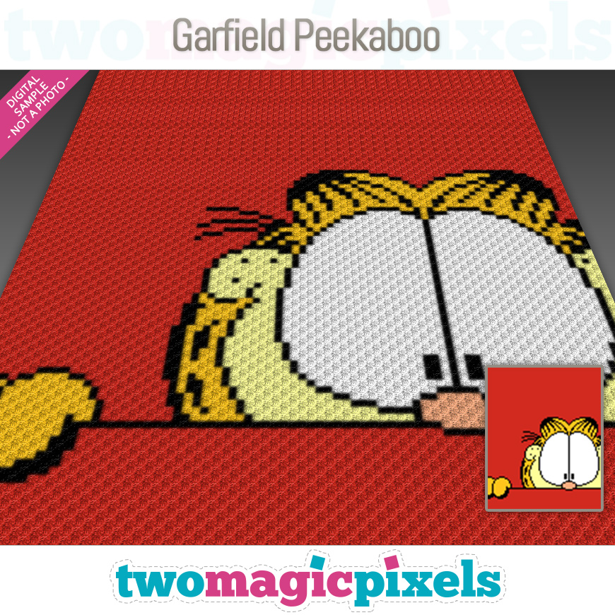 Garfield Peekaboo by Two Magic Pixels