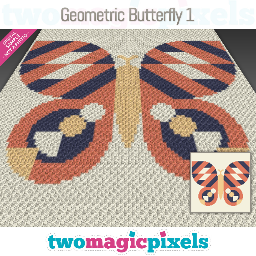 Geometric Butterfly 1 by Two Magic Pixels