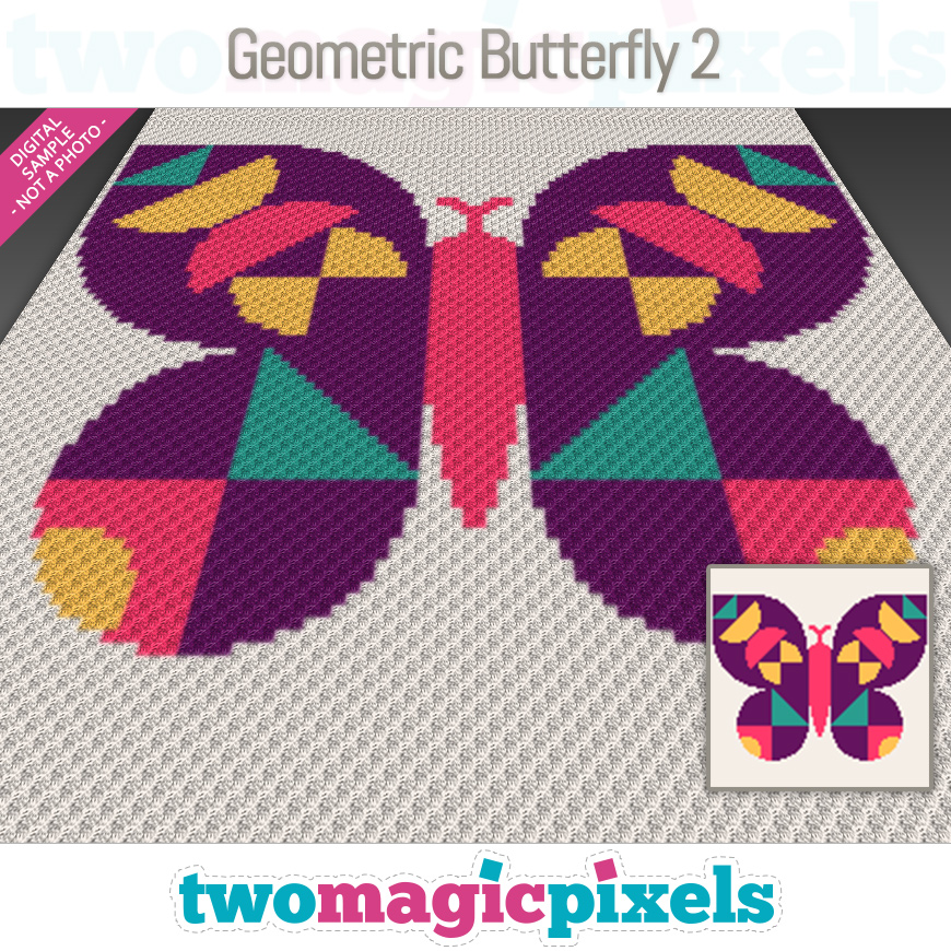 Geometric Butterfly 2 by Two Magic Pixels