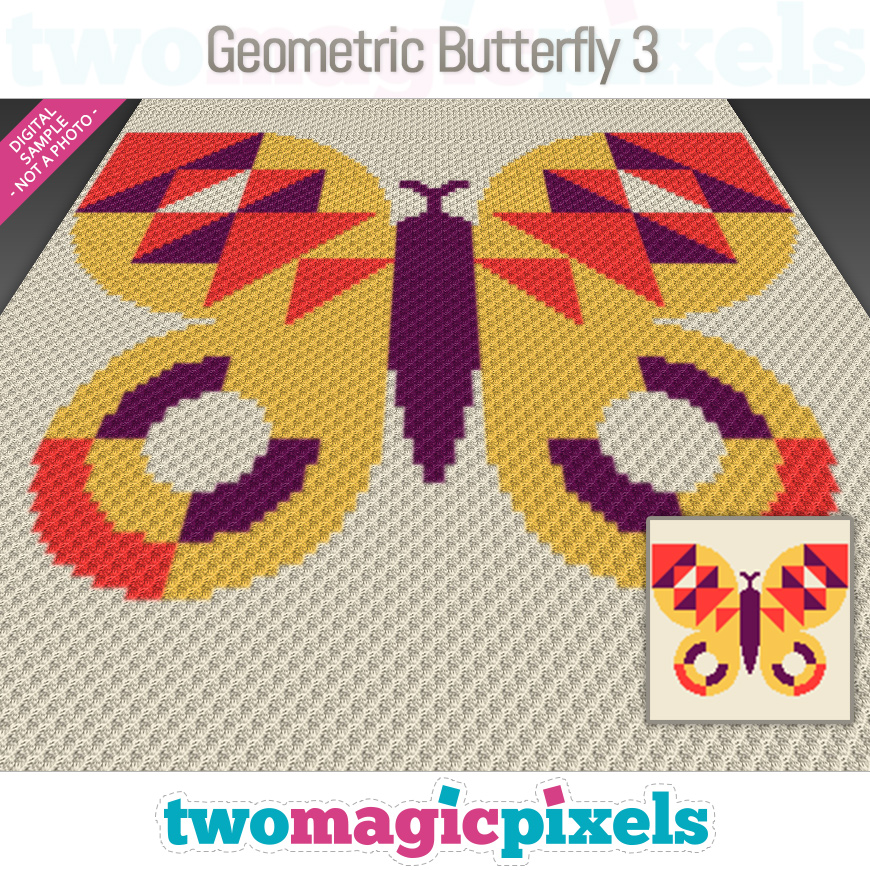 Geometric Butterfly 3 by Two Magic Pixels