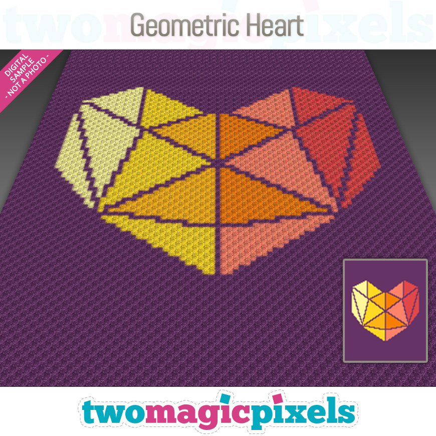 Geometric Heart by Two Magic Pixels